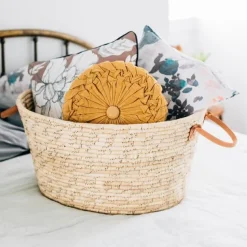 Palm Leaf Laundry Basket