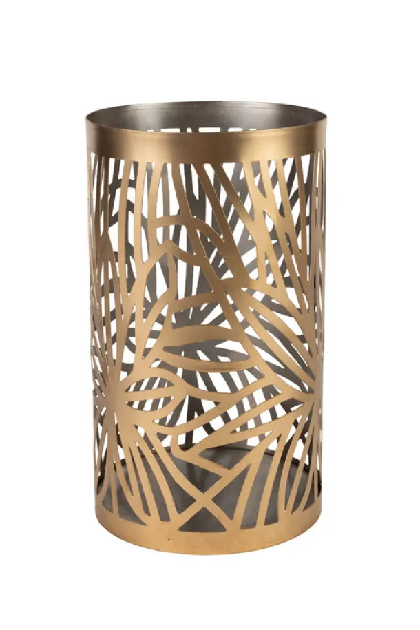 Palm Leaf Pillar Candleholder