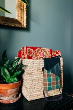 Palm Leaf Storage Basket