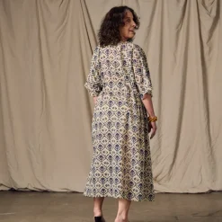 Panna Full Length Block Print Kaftan
