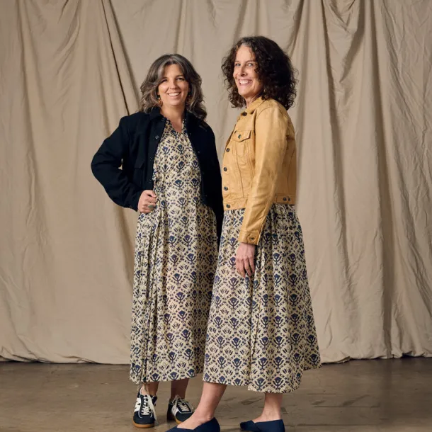 Panna Full Length Block Print Kaftan