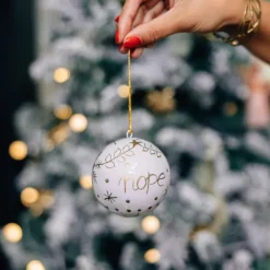 Paper Mache Hope Ornament