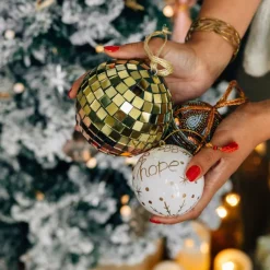 Paper Mache Hope Ornament
