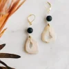 Parvati Druzy Stone Drop Earrings