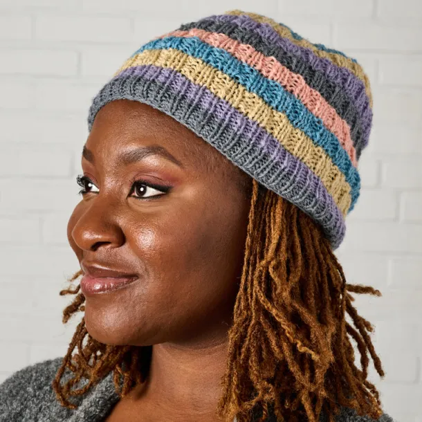 Pastel Stripes Wool Hat