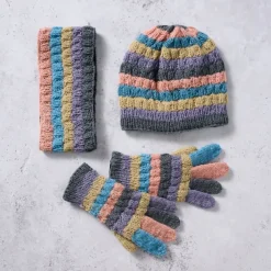 Pastel Stripes Wool Hat