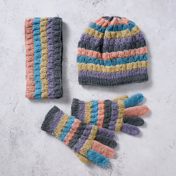 Pastel Stripes Wool Hat