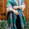 Patchwork Kantha Silk Shawl
