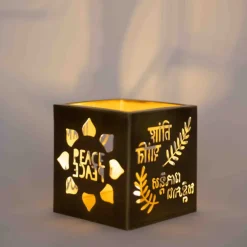 Paz World Peace Candleholder