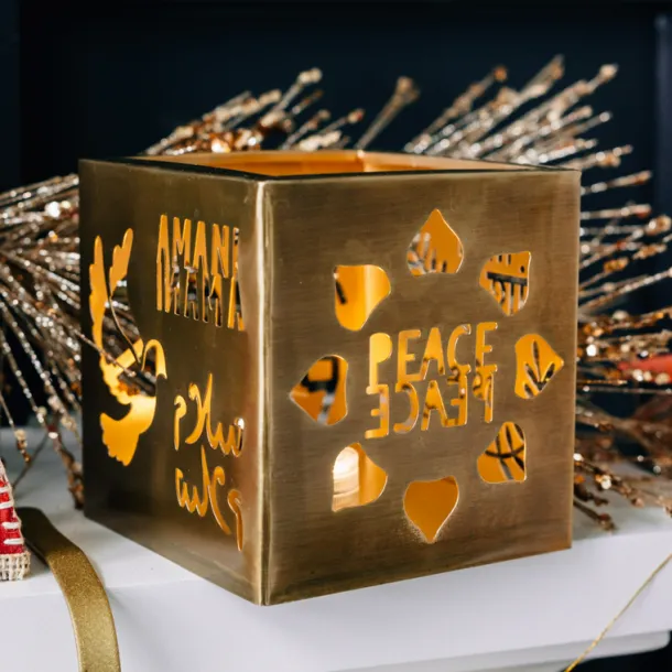 Paz World Peace Candleholder