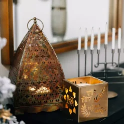 Paz World Peace Candleholder