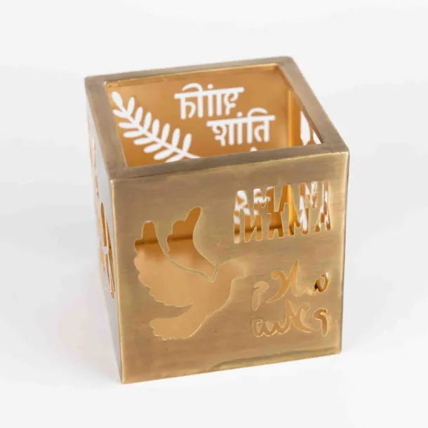 Paz World Peace Candleholder