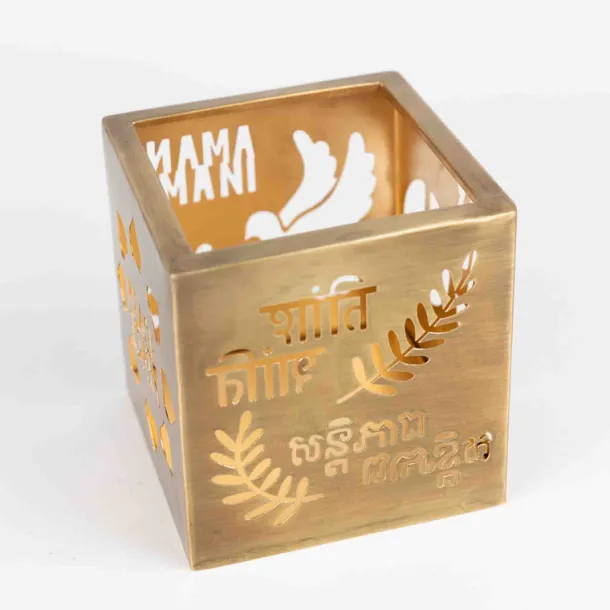 Paz World Peace Candleholder