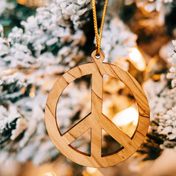 Peace Symbol Ornament