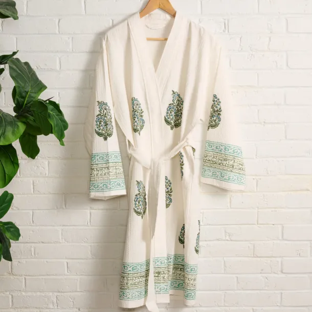 Pera Blockprint Cotton Robe
