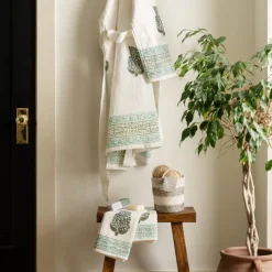 Pera Cotton Blockprint Hand Towel Set