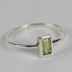 Peridot Silver Ring