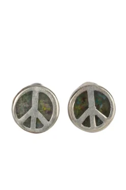 Peruvian Peace Sign Earrings