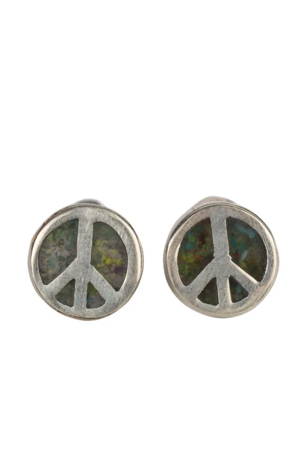 Peruvian Peace Sign Earrings