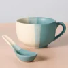 Pheeka Striped Jumbo Mug with Spoon