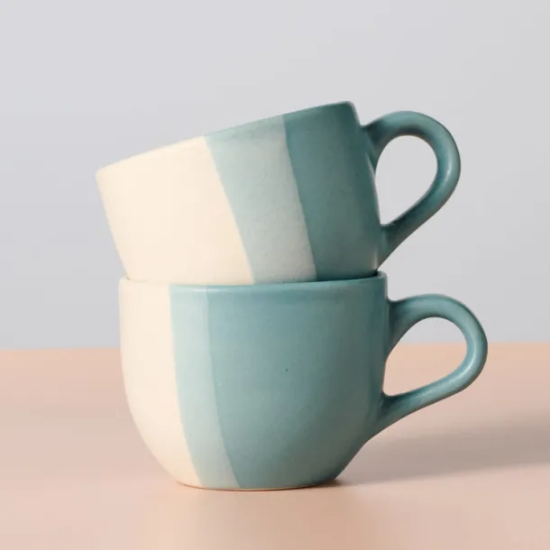 Pheeka Striped Tea Cups - Set of 2