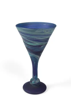 Phoenician Blue Cocktail Glass