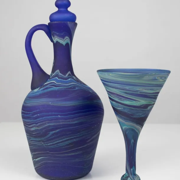 Phoenician Blue Decanter