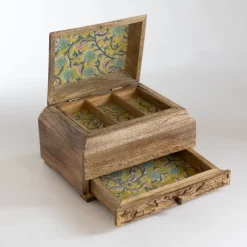 Phoolon Mango Wood Jewelry Box