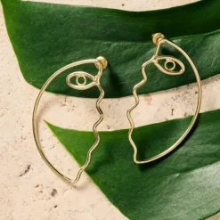 Pikaso Profile Wire Post Earrings