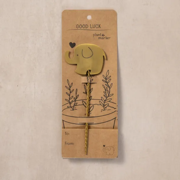 Plant Marker w/Card - Elephant