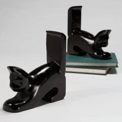 Playful Cat Bookends