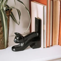 Playful Cat Bookends
