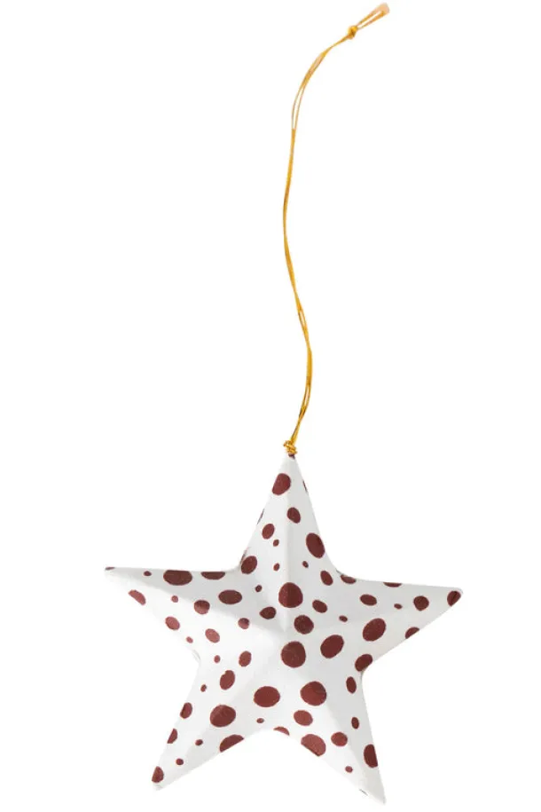 Polka Dot Star Ornament