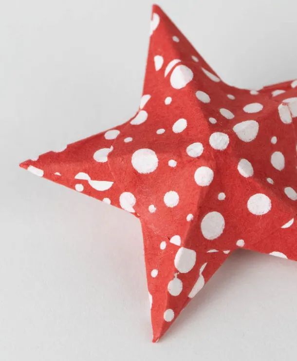 Polka Dot Star Ornament