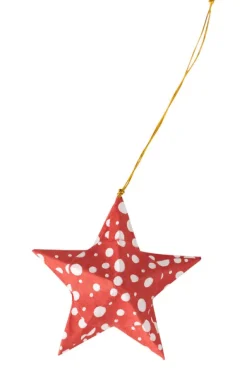 Polka Dot Star Ornament