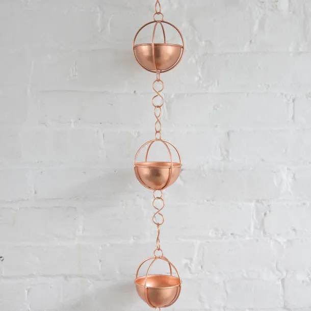 Prava Copper Rain Chain