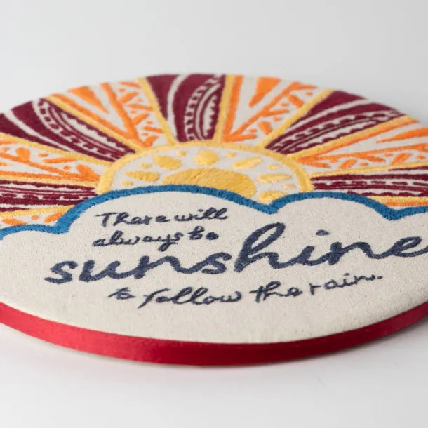 Prerak Sunshine Hand Embroidered Wall Art