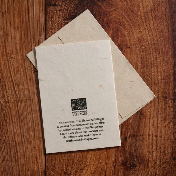 Pressed Flower Christmas Tree Card