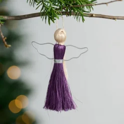 Purple Angel Ornament
