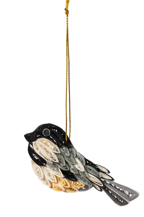 Quill Chickadee Ornament