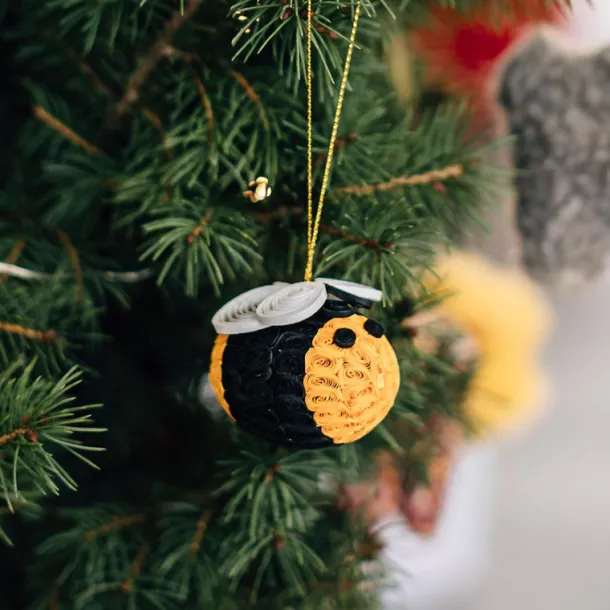 Quilled Bee Ornament