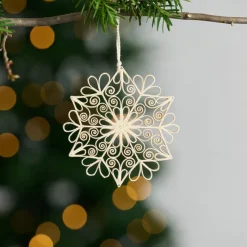 Quilled Cream Snowflake Ornament