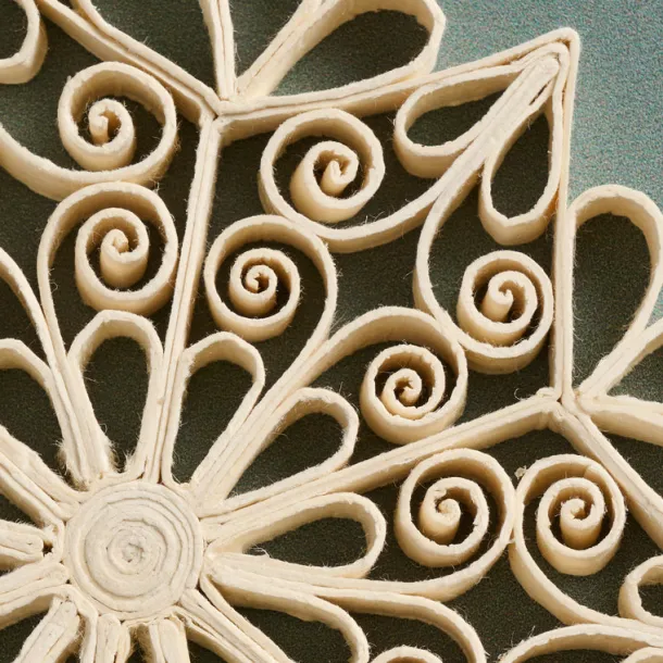 Quilled Cream Snowflake Ornament