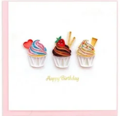 Quilled Cupcakes Birthday Card