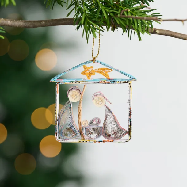 Quilled Nativity Ornament