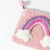 Rainbow Felt Purse