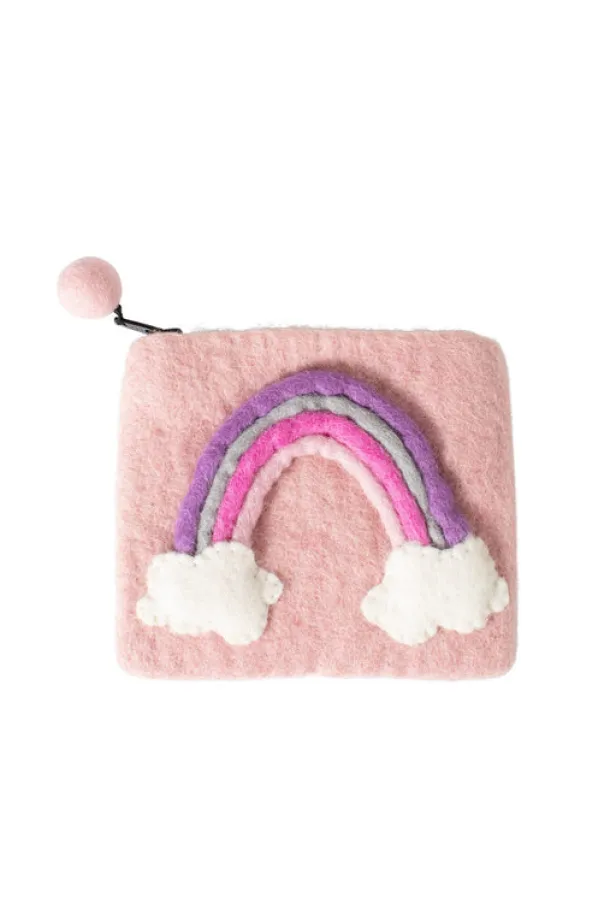 Rainbow Felt Purse