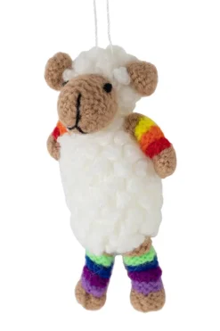 Rainbow Sheep Ornament