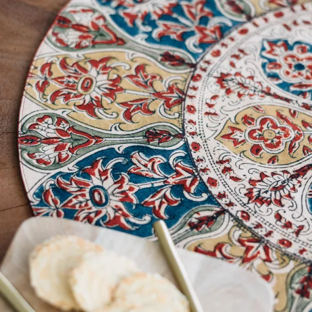 Rajodi Kalamkhari Round Tabletopper