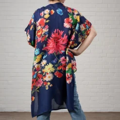 Raseela Blue Floral Modal Topper